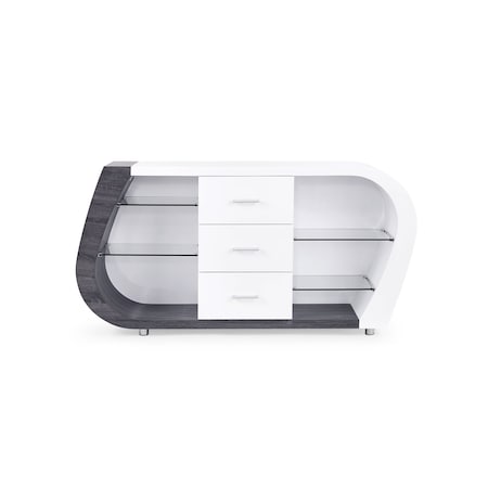 Global Furniture Usa Contemporary High Gloss, Paper D4127 Buffet 890